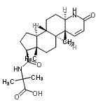 CAS#: 116285-37-1， N-{[(4aR,4bS,6aS,7S,9aS,9bS,11aR)-4A,6A-Dimethyl-2-Oxo-2,4A,4B,5,6,6A,7,8,9,9A,9B,10,11,11A-Tetradecahydro-1H-Indeno[5,4-f]Quinolin-7-Yl]Carbonyl}-2-Methylalanine