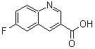structure of CAS# 116293-90-4, 6-Fluoro-3-Quinolinecarboxylic Acid;3-Carboxy-6-fluoroquinoline;6-Fluoroquinolin-3-carboxylic acid;MFCD08437578