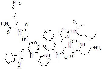 CAS#: 116375-28-1， Acetyl-4-norleucyl-5-ornithinyl-8-glutamyl-alpha-msh (4-11)amide