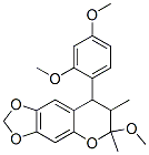 CAS 登录号：116385-33-2， 8-(2,4-二甲氧基苯基)-6-甲氧基-6,7-二甲基-7,8-二氢吡喃并[6,5-f][1,3]苯并二氧戊环