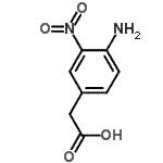 structure of CAS# 116435-82-6, (4-Amino-3-Nitrophenyl)Acetic Acid;4-Amino-3-Nitrophenylacetic Acid