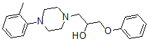 CAS#: 1166-06-9， 1-[4-(2-Methylphenyl)Piperazin-1-Yl]-3-(Phenoxy)Propan-2-Ol