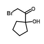 CAS 登录号：116633-22-8， 2-溴-1-(1-羟基环戊基)乙酮