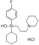结构式 CAS# 116679-83-5, 对氟-六氢-硅杂-地芬尼多