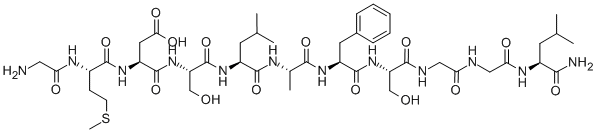 CAS#: 116786-35-7， Glycyl-L-Methionyl-L-alpha-Aspartyl-L-Seryl-L-Leucyl-L-Alanyl-L-Phenylalanyl-L-Serylglycylglycyl-L-Leucinamide