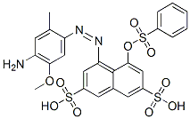 CAS#: 117-44-2， 4-(4-Amino-5-Methoxy-2-Methylphenyl)Diazenyl-5-Phenylsulfonyloxynaphthalene-2,7-Disulfonic Acid