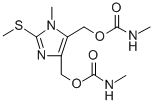 CAS#: 117120-88-4， (1-Methyl-4-((((methylamino)carbonyl)oxy)methyl)-2-(methylthio)-1H-imidazol-5-yl)methyl methylcarbamate hydrochloride
