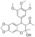 CAS#: 117211-85-5， 1-(7,8-Dihydro-6-Hydroxy-6-Methyl-8-(3,4,5-Trimethoxyphenyl)-6H-1,3-Dioxolo(4,5-g)(1)Benzopyran-7-Yl)-Ethanone