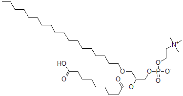 CAS#: 117320-06-6， [2-(9-Hydroxy-9-oxo-nonanoyl)oxy-3-octadecoxy-propyl] 2-trimethylazaniumylethyl phosphate