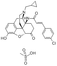 CAS#: 117332-69-1， 14B-(P-Chlorocinnamoylamino)-7,8-Dihydro-N-Cyclopropylmethylmorphinone Mesylate