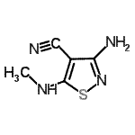 CAS#: 117377-36-3， 3-Amino-5-(Methylamino)-1,2-Thiazole-4-Carbonitrile