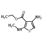 CAS#: 117377-37-4， Ethyl 3-Amino-5-(Methylamino)-1,2-Thiazole-4-Carboxylate