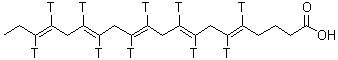 CAS#: 117396-78-8， (5E,8E,11E,14E,17E)-(5,6,8,9,11,12,14,15,17,18-<Sup>3</Sup>H<Sub>10</Sub>)-5,8,11,14,17-Icosapentaenoic Acid