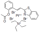CAS#: 117412-41-6， Tetraethylammonium Tribromo(2-(2-Acetoxystyryl)Benzothiazole)Platinate(II)