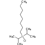 结构式 CAS# 117559-37-2, 氯(二异丙基)辛基硅烷