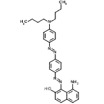 CAS#: 117574-15-9， 8-Amino-1-[(E)-(4-{(E)-[4-(Dibutylamino)Phenyl]Diazenyl}Phenyl)Diazenyl]-2-Naphthol