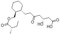 CAS#: 117678-63-4， 7-(2'-((2''-Methyl-1''-Oxobutoxy)Methyl)-1'-Cyclohexyl)-3-Hydroxy-5-Oxoheptanoic Acid