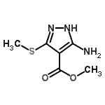CAS#: 117717-02-9， Methyl 5-Amino-3-(Methylsulfanyl)-1H-Pyrazole-4-Carboxylate