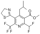 结构式 CAS# 117718-60-2, 2-(二氟甲基)-5-(4,5-二氢-2-噻唑基)-4-(2-甲基丙基)-6-(三氟甲基)-3-吡啶羧酸甲酯