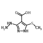 CAS#: 117736-58-0， 3-Hydrazino-5-(Methylsulfanyl)-1H-Pyrazole-4-Carboxylic Acid