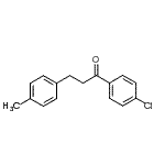 structure of CAS# 117825-87-3, 1-(4-Chlorophenyl)-3-(4-Methylphenyl)-1-Propanone;4'-chloro-3-(4-methylphenyl)propiophenone