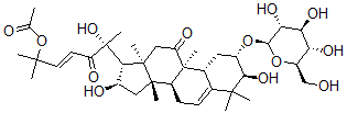 CAS#: 117869-71-3， 2-O-Glucopyranosylcucurbitacin F-25-Acetate