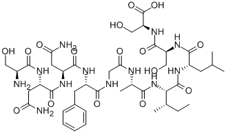 CAS#: 118068-30-7， L-Seryl-L-Asparaginyl-L-Asparaginyl-L-Phenylalanylglycyl-L-Alanyl-L-Isoleucyl-L-Leucyl-L-Seryl-L-Serine
