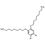 CAS#: 118132-04-0， 1,2-Dibromo-4,5-Bis(Octyloxy)Benzene