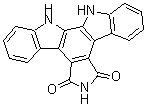 structure of CAS# 118458-54-1, 12,13-Dihydro-5H-Indolo[2,3-a]Pyrrolo[3,4-C]Carbazole-5,7(6H)-Dione;[118458-54-1];3,4-Bis-(1H-indol-3-yl)-pyrrole-2,5-dione;6,7,12,13<wbr>-tetrahyd<wbr>ro-5H-ind<wbr>olo[2,3-a<wbr>]pyrrolo[<wbr>3,4-c]car<wbr>bazole-5,<wbr>7-dione