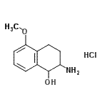 CAS#: 118645-18-4， 2-Amino-5-Methoxy-1,2,3,4-Tetrahydro-1-Naphthalenol Hydrochloride (1:1)
