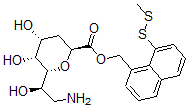 CAS#: 118715-08-5， (8-(Methyldithio)-1-Naphthyl)Methyl-8-Amino-2,6-Anhydro-3,8-Dideoxyoctonate