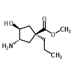 CAS#: 118755-59-2， Methyl (1S,3S,4S)-3-Amino-4-Hydroxy-1-Propylcyclopentanecarboxylate