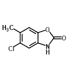 CAS 登录号：118794-10-8， 5-氯-6-甲基-1,3-苯并恶唑-2(3H)-酮