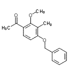 CAS#: 118824-96-7， 1-[4-(Benzyloxy)-2-Methoxy-3-Methylphenyl]Ethanone