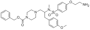 CAS#: 118998-51-9， p-(2-Aminoethyloxy)-N-(2-(4-benzyloxycarbonylpiperazinyl)-1-(p-methoxybenzyl)ethyl)-N-methylbenzenesulfonamide dihydrochloride