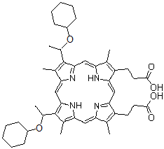 CAS#: 119052-80-1， Hematoporphyrin Dicyclohexanyl Ether