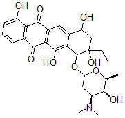 CAS#: 119446-01-4， 10-[(2S,4S,5S,6S)-4-Dimethylamino-5-Hydroxy-6-Methyloxan-2-Yl]Oxy-9-Ethyl-4,7,9,11-Tetrahydroxy-8,10-Dihydro-7H-Tetracene-5,12-Dione
