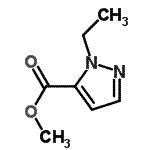 structure of CAS# 119458-46-7, Methyl 1-Ethyl-1H-Pyrazole-5-Carboxylate;methyl 1-ethyl-1H-pyrazole-5-carboxylate
