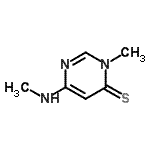 CAS#: 1195-41-1， 3-Methyl-6-(Methylamino)-4(3H)-Pyrimidinethione