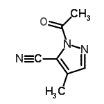 CAS#: 1196-15-2， 1-Acetyl-4-Methyl-1H-Pyrazole-5-Carbonitrile