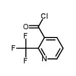 structure of CAS# 119899-27-3, 2-(Trifluoromethyl)Nicotinoyl Chloride;2-(Trifluoromethyl)nicotinoyl chloride;MFCD13174649