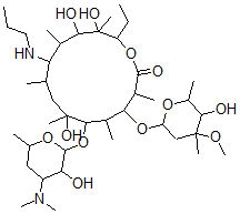 CAS#: 119904-03-9， 9-Deoxy-9-(propylamino)erythromycin