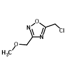 结构式 CAS# 120003-15-8, 5-(氯甲基)-3-(甲氧基甲基)-1,2,4-恶二唑