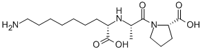 CAS#: 120008-53-9， (2S)-1-[(2S)-2-[[(2S)-9-Amino-1-Hydroxy-1-Oxononan-2-Yl]Amino]Propanoyl]Pyrrolidine-2-Carboxylic Acid