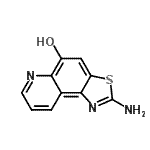 CAS#: 120164-33-2， 2-Amino[1,3]Thiazolo[4,5-f]Quinolin-5-Ol