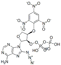 CAS#: 120218-68-0， [(3aR,4R,6R,6aR)-4-(6-Amino-8-Azidopurin-9-Yl)-1',3',5'-Trinitrospiro[3a,4,6,6a-Tetrahydrofuro[3,4-d][1,3]Dioxole-2,6'-Cyclohexa-1,3-Diene]-6-Yl]Methyl Phosphono Phosphate