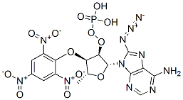 CAS#: 120229-04-1， [(3R,4R,5R)-2-(6-Amino-8-Azidopurin-9-Yl)-5-Methyl-4-(2,4,6-Trinitrophenoxy)Oxolan-3-Yl]Oxy Dihydrogen Phosphate