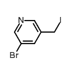 CAS#: 120276-48-4， 3-Bromo-5-(Iodomethyl)Pyridine