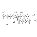 structure of CAS# 12028-48-7, Hexaammonium Trioxido-[[(Oxido-Dioxo-Tungstenio)Oxy-Dioxo-Tungstenio]Oxy-Dioxo-Tungstenio]Oxy-Bis[[[[(Oxido-Dioxo-Tungstenio)Oxy-Dioxo-Tungstenio]Oxy-Dioxo-Tungstenio]Oxy-Dioxo-Tungstenio]Oxy]Tungsten Hydrate;Ammonium metatungstate hydrate