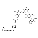 CAS#: 120336-54-1， Hex-2-ulofuranosyl 6-deoxy-6-[2-(3-{4-[(1Z)-6-phenyl-1,3,5-hexatrien-1-yl]phenyl}propanoyl)hydrazino]hexopyranosyl-(1->6)hexopyranosyl-(1->4)hexopyranoside